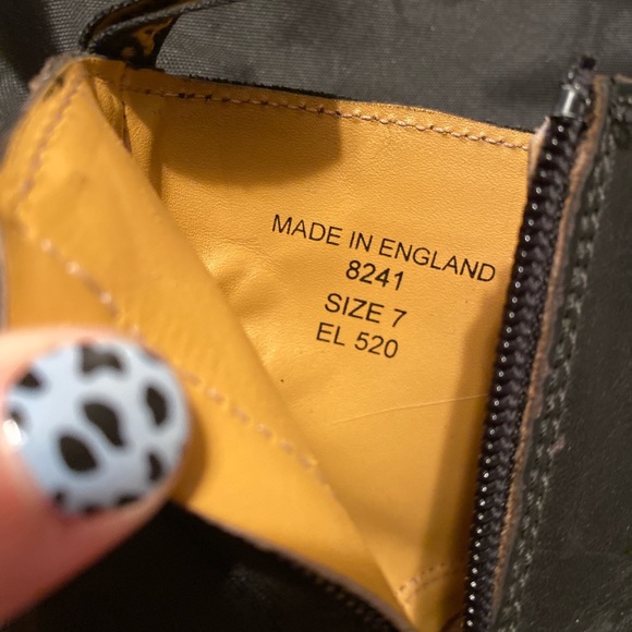 goth Dr. Martens england black heeled booties - Picture 5 of 5